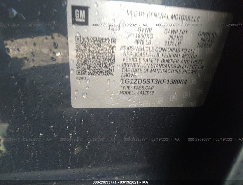 1G1ZD5ST7K138964