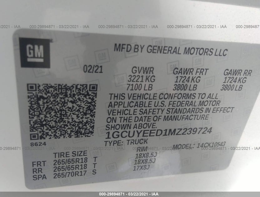 1GCUYEED1MZ239724