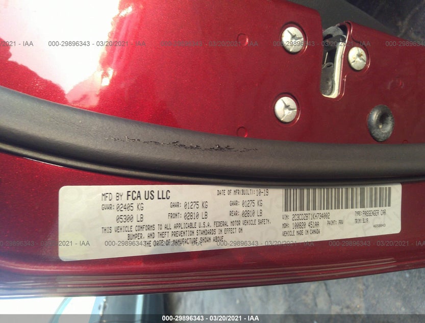 2C3CDZBT1KH734002