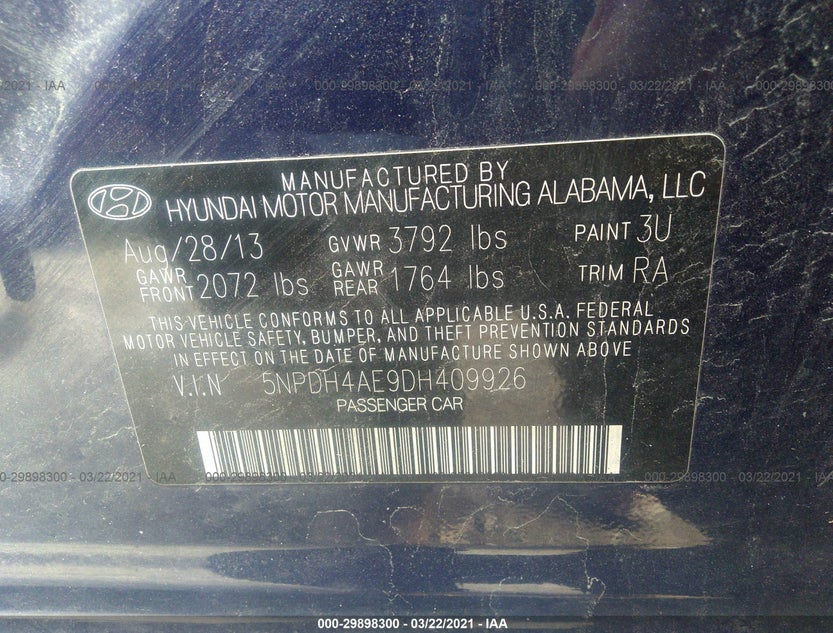 5NPDH4AE9DH409926