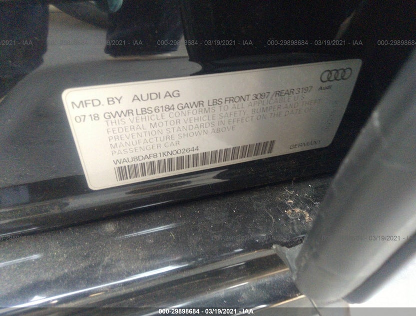 WAU8DAF81KN002644 фото 9