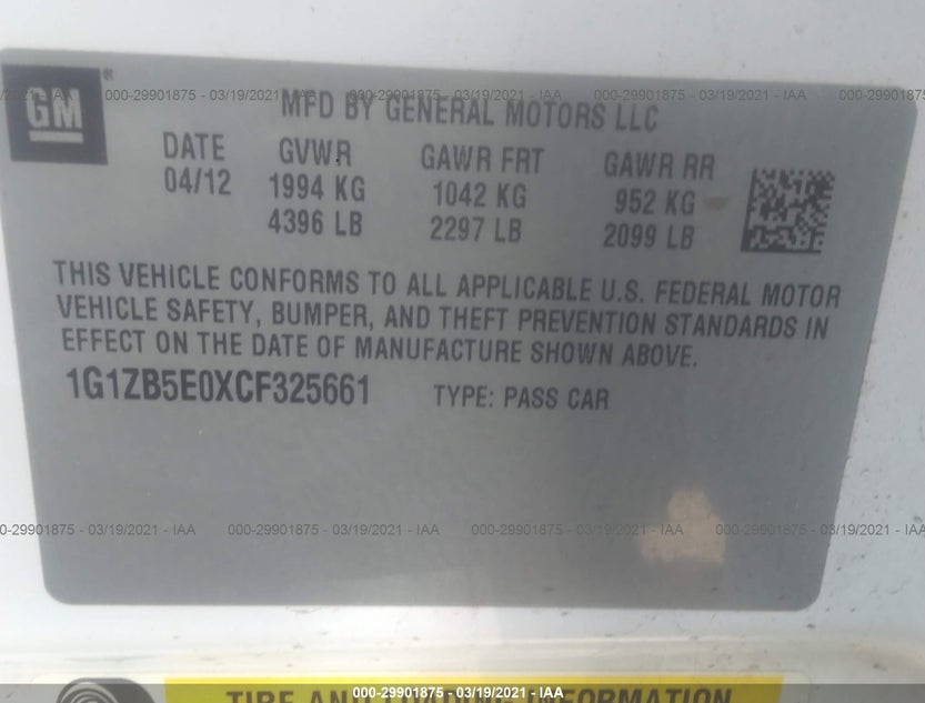 1G1ZB5E0XCF325661
