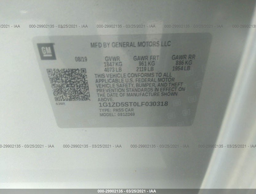 1G1ZD5ST0LF030318