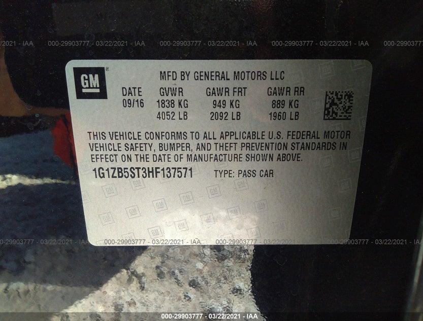 1G1ZB5ST3HF137571