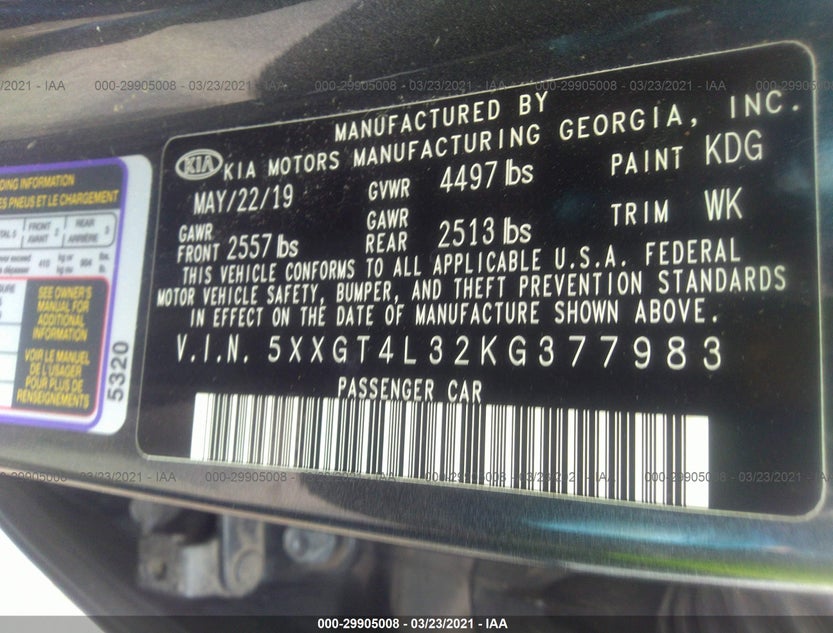 5XXGT4L32KG377983