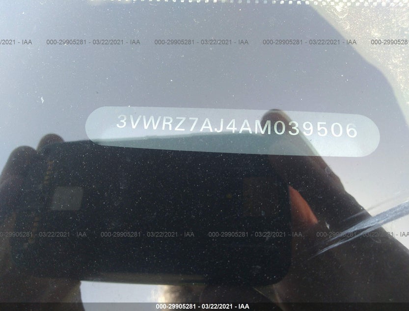 3VWRZ7AJ4AM039506