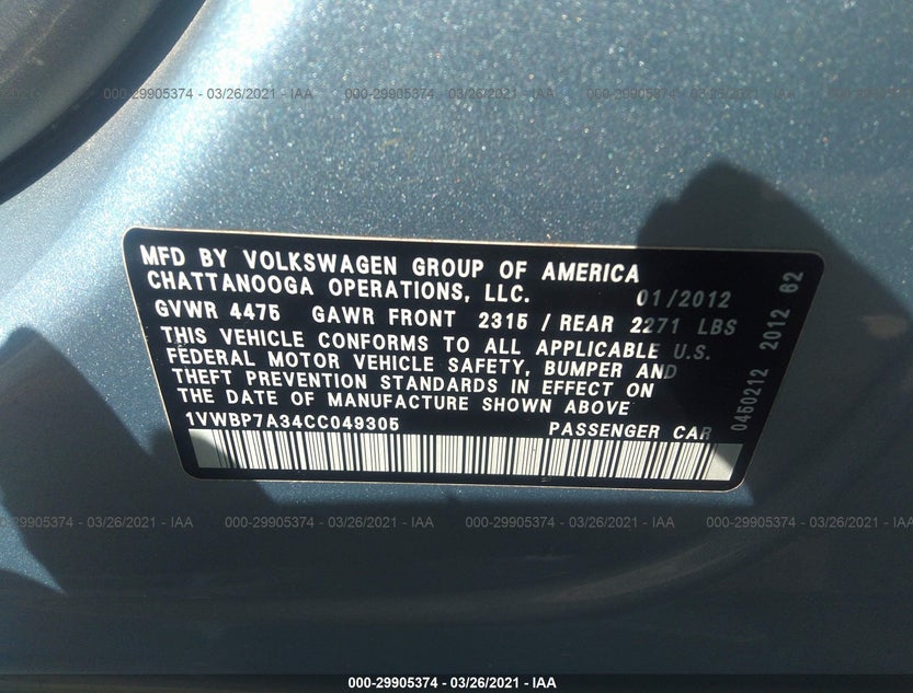 1VWBP7A34CC049305