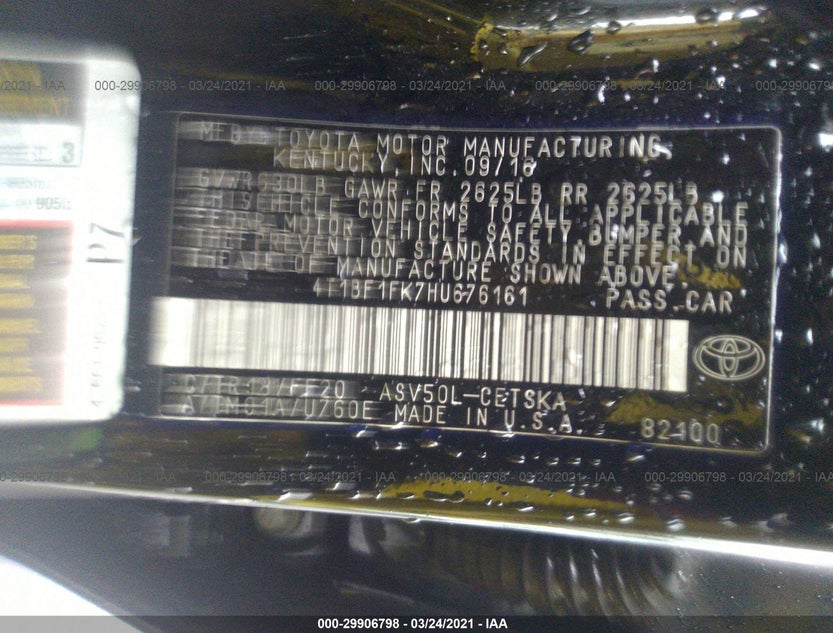 4T1BF1FK7HU676161