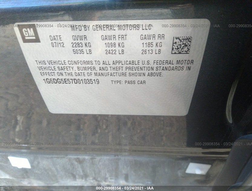 1G6DG5E57D0103519