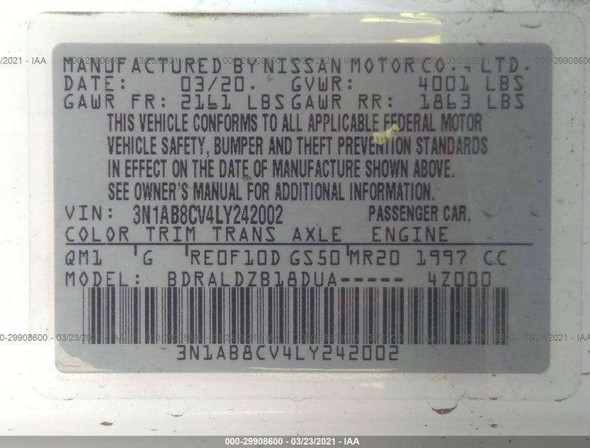 3N1AB8CV4LY242002