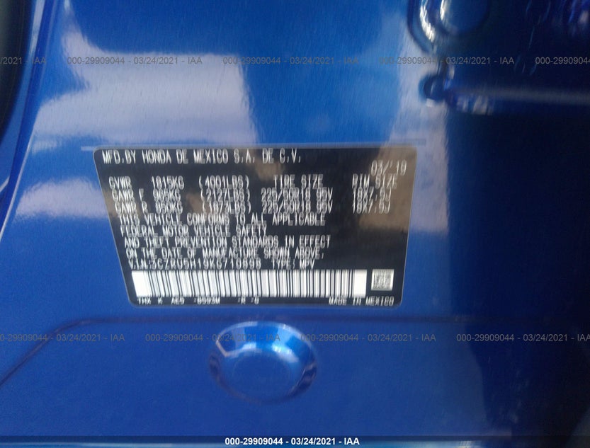 3CZRU5H19KG710898