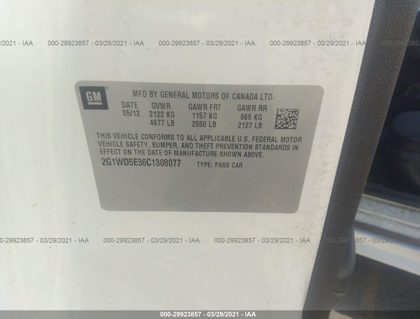 2G1WD5E36C1308077