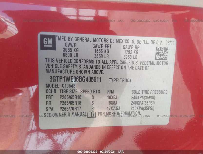 3GTP1WE06BG405611