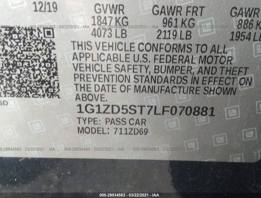 1G1ZD5ST7LF070881