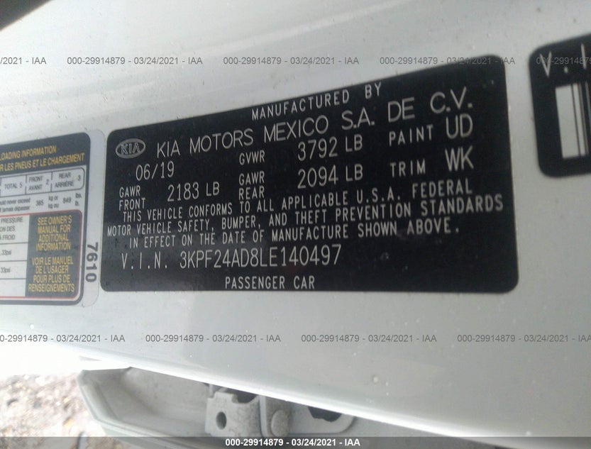 3KPF24AD8LE140497