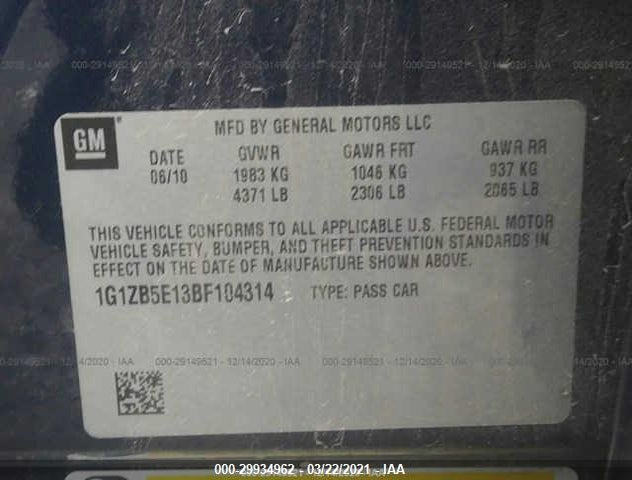 1G1ZB5E13BF104314