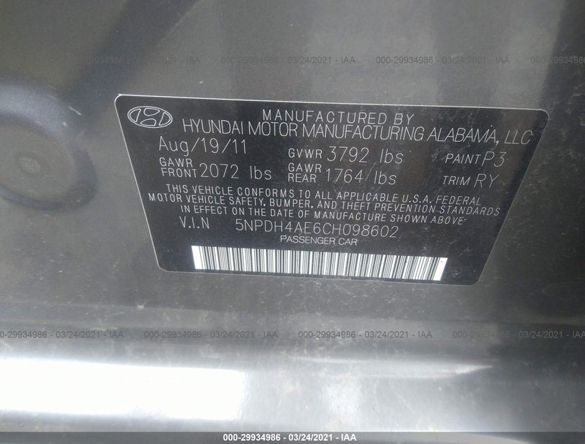 5NPDH4AE6CH098602