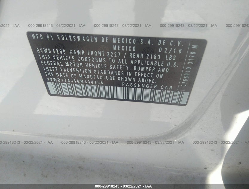 3VWD17AJ5GM334155