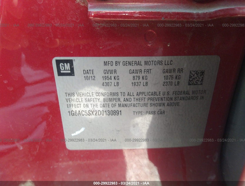 1G6AC5SX2D0130891
