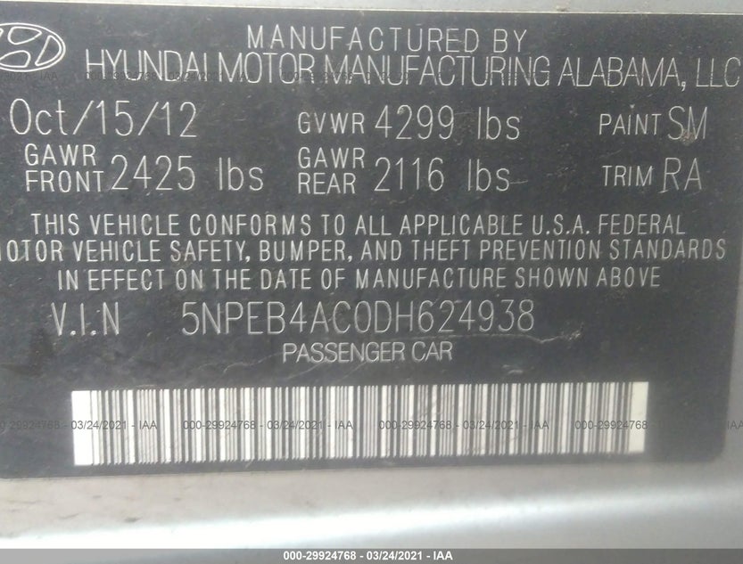 5NPEB4AC0DH624938