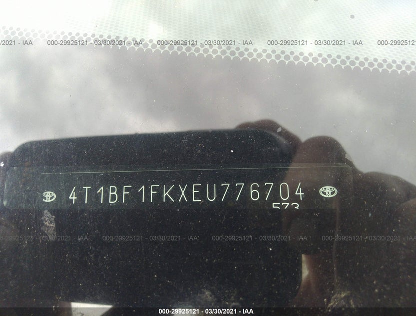 4T1BF1FKXEU776704