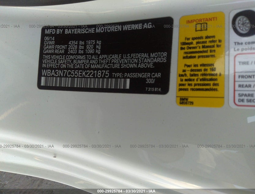 WBA3N7C55EK221875