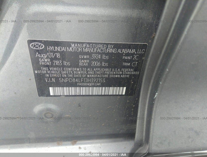 5NPD84LF1JH392153