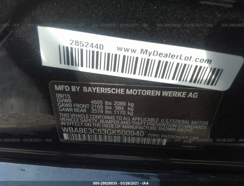 WBA8E3C53GK500940