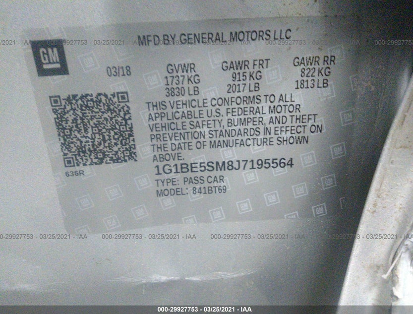 1G1BE5SM8J7195564