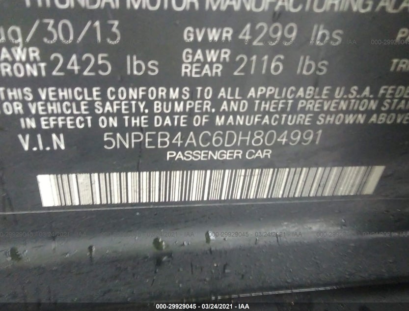 5NPEB4AC6DH804991