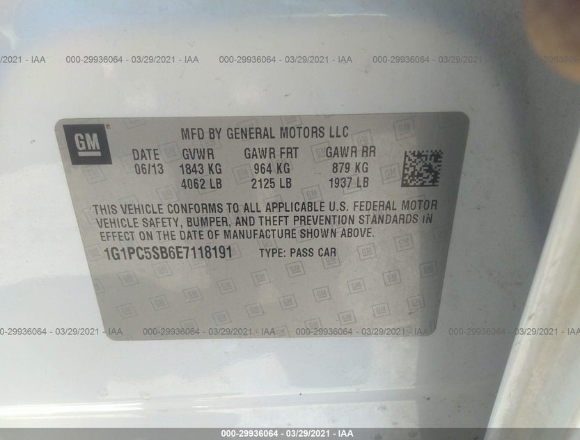1G1PC5SB6E7118191