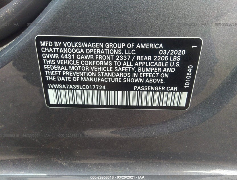 1VWSA7A35LC017724