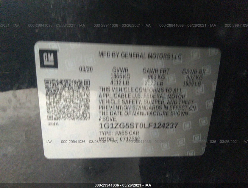 1G1ZG5ST0LF124237