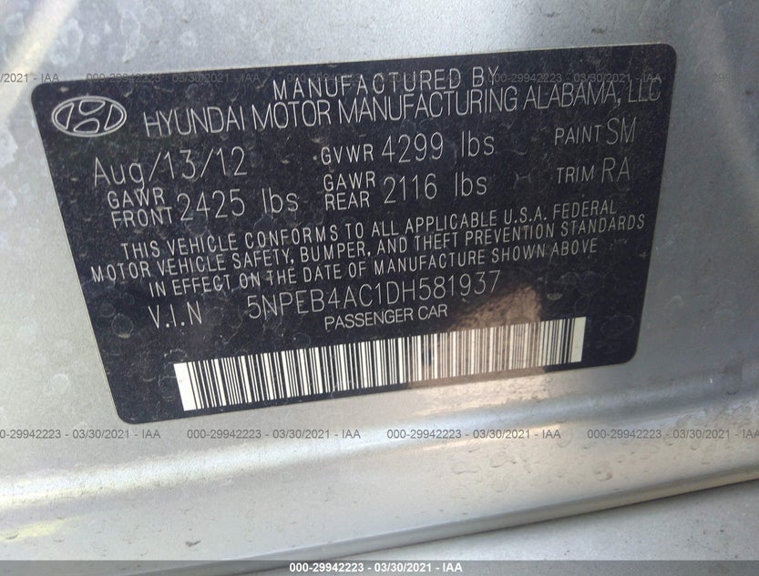 5NPEB4AC1DH581937