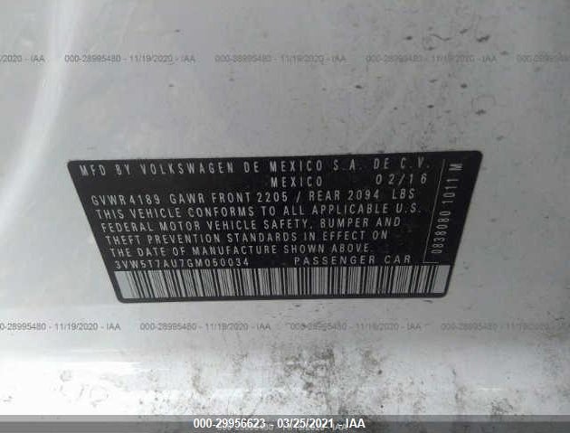 3VW5T7AU7GM050034