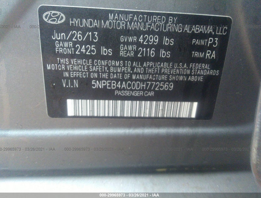5NPEB4AC0DH772569