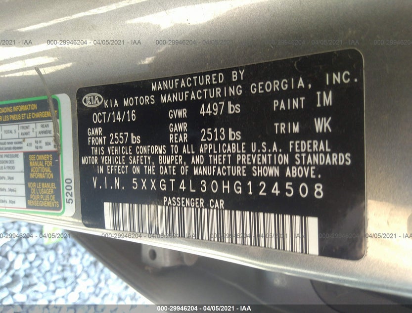 5XXGT4L30HG124508