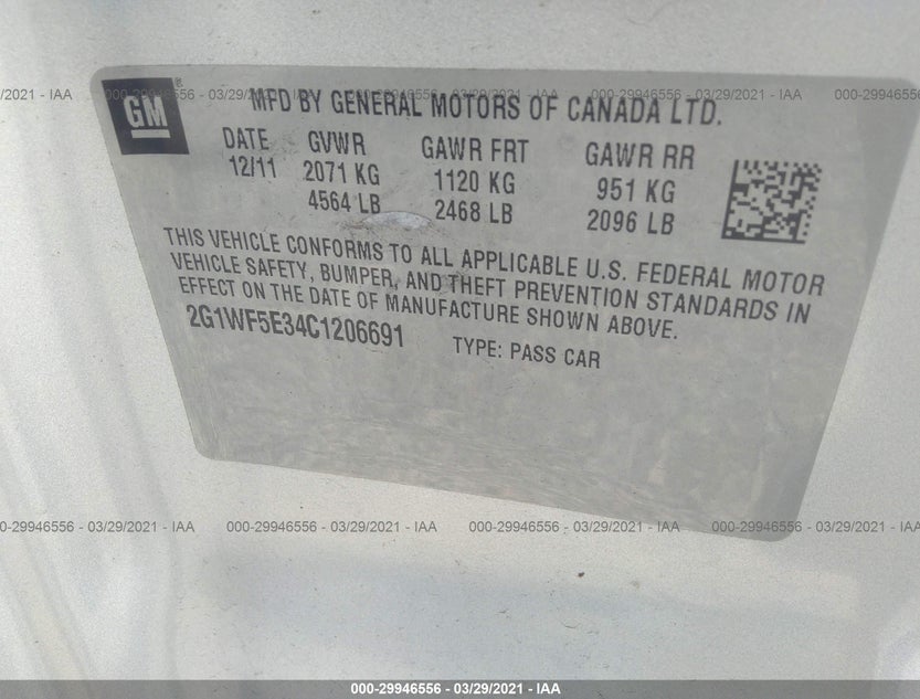 2G1WF5E34C1206691