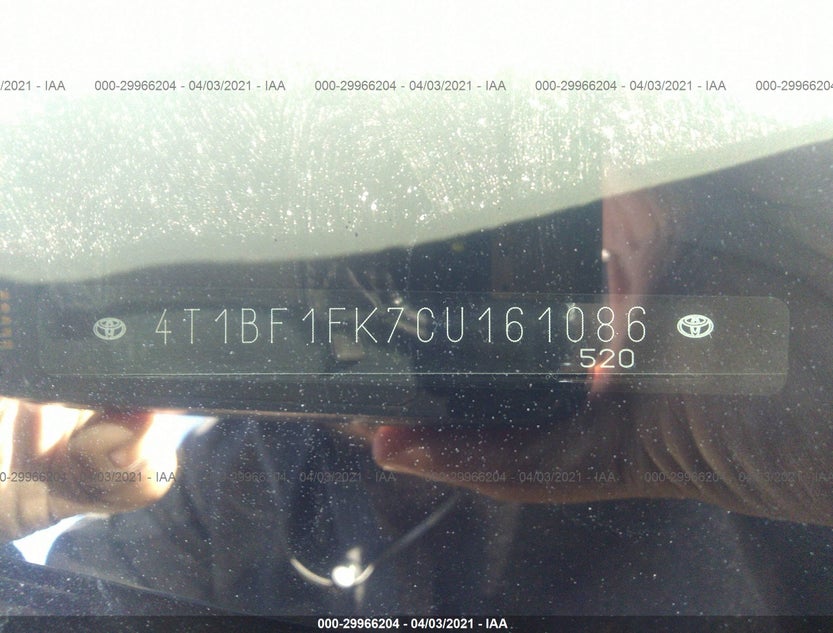 4T1BF1FK7CU161086