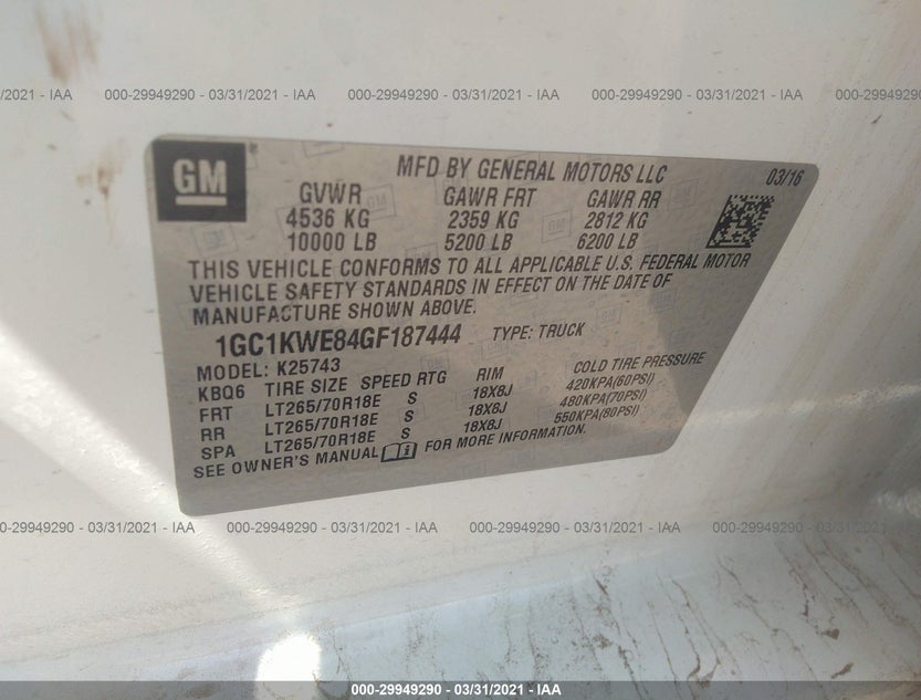 1GC1KWE84GF187444