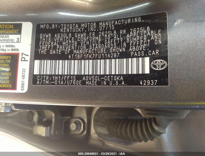 4T1BF1FK7FU114287