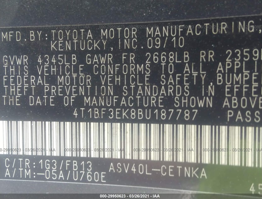 4T1BF3EK8BU187787