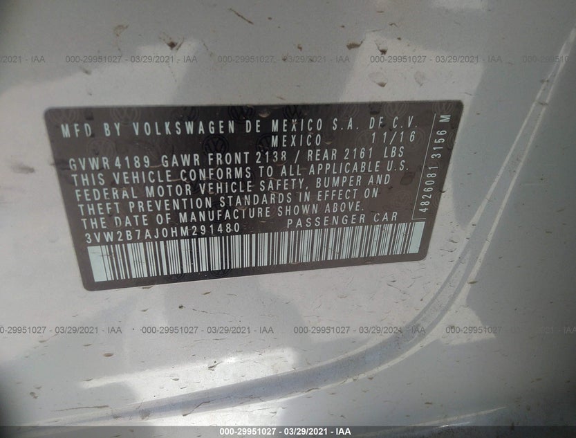 3VW2B7AJ0HM291480