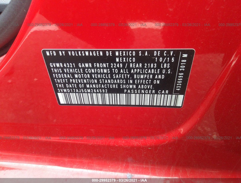3VWD17AJ5GM264592
