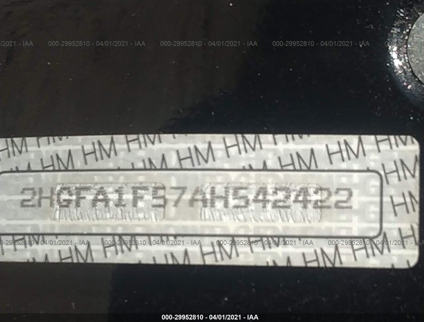 2HGFA1F57AH542422