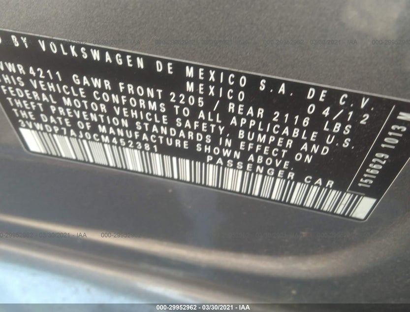 3VWDP7AJ0CM452381