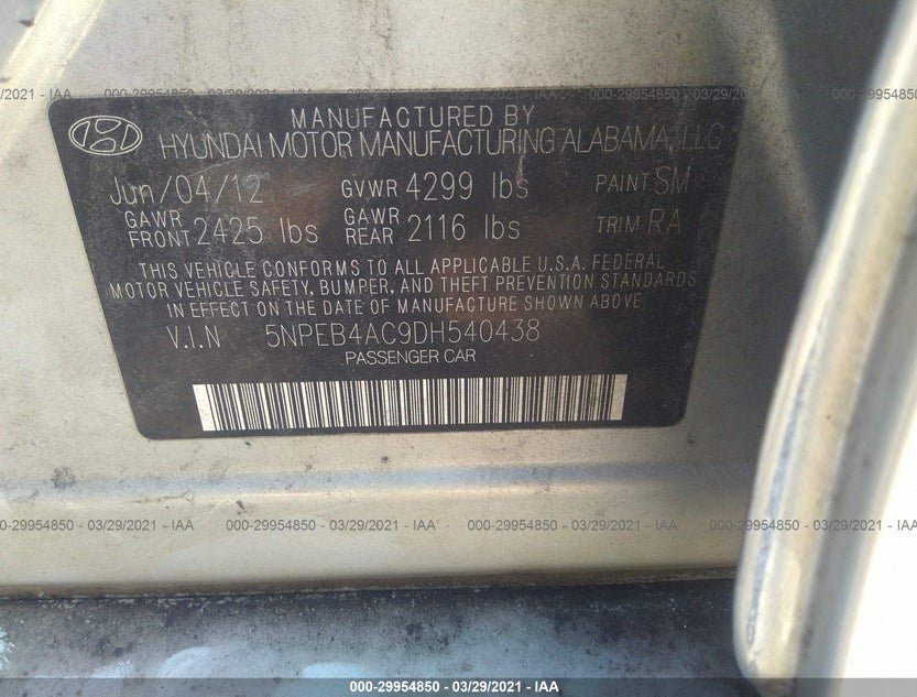 5NPEB4AC9DH540438