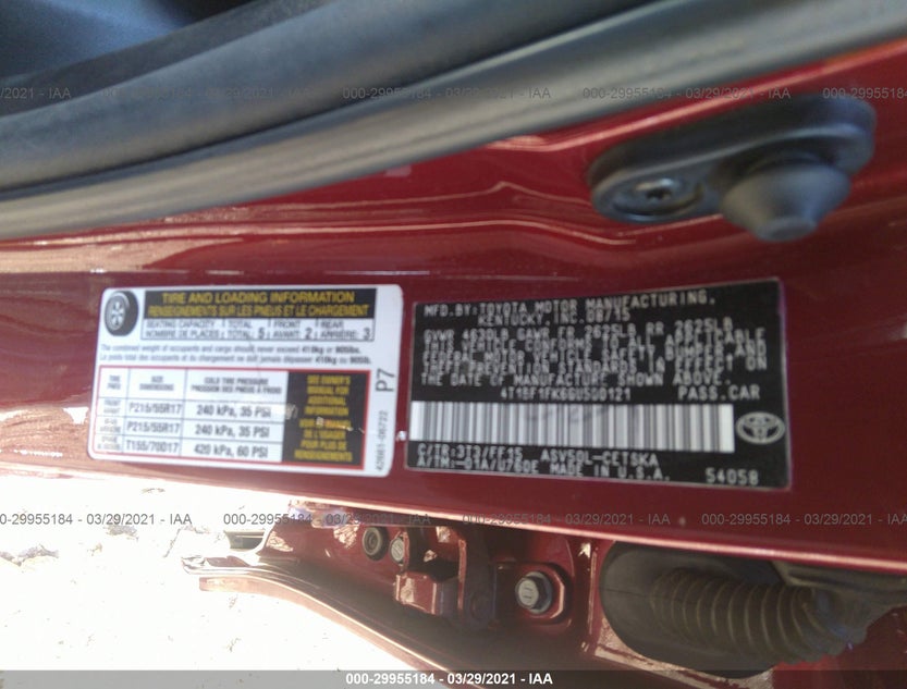 4T1BF1FK6GU500121