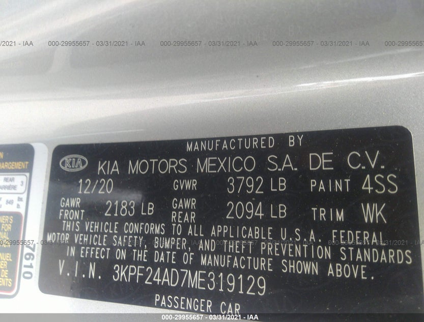 3KPF24AD7ME319129