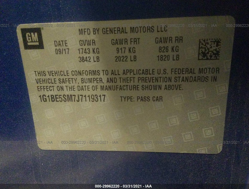 1G1BE5SM7J7119317
